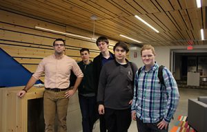 Photo of students in the lobby of EYP.