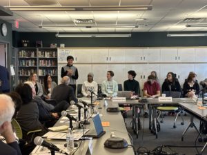students talk to board of regents